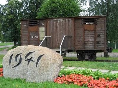 Il vagone di legno a Tornakalns