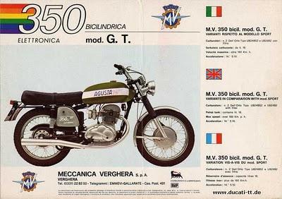 Vintage Brochures: MV Agusta 350 Series 1970 - 1974 Vintage Brochures: MV Agusta 350 Series 1970 - 1974