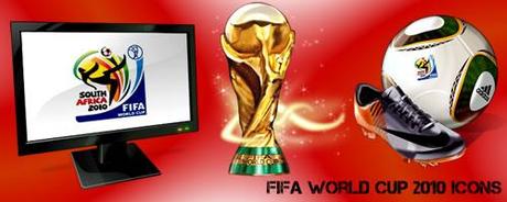 Set 10 icone con tema i Mondiali di Calcio 2010