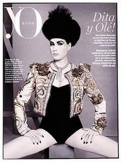 Dita Von Teese in Dolce & Gabbana su Yo Dona Spagna mag 2010 Dita Von Teese in Dolce & Gabbana su Yo Dona Spagna mag 2010