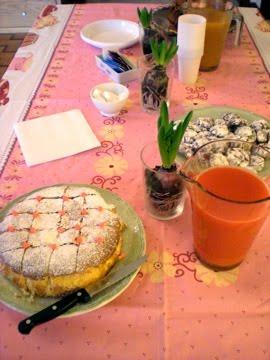 Torta Vaniglia con Perline Rosa