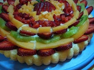 Torta di frutta fresca