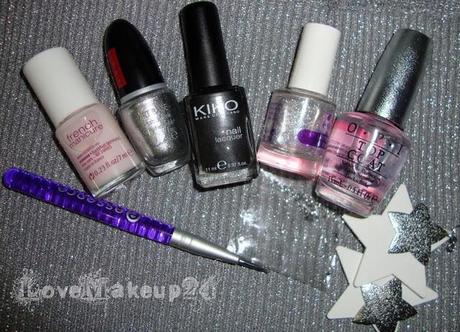 Tutorial Nail Art - Elegant Silver Tutorial Nail Art - Elegant Silver