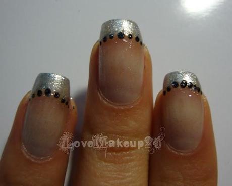 Tutorial Nail Art - Elegant Silver