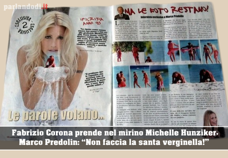 Marco Predolin attacca Michelle Hunziker sul nuovo settimanale di Fabrizio Corona: “Non faccia la santa verginella”