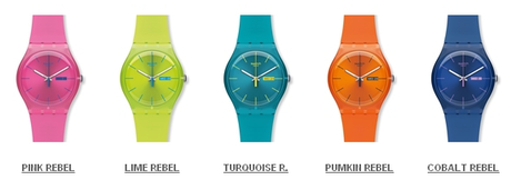 SWATCH: new gent coloured collection