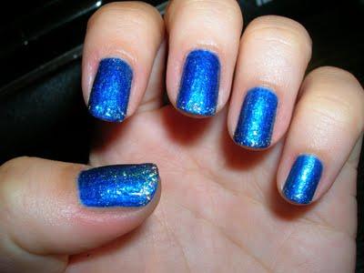 Rubrica Nail Art - N°2 - Blue Green Glitter Cangianti
