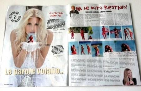 michelle hunziker attaccata da Corona