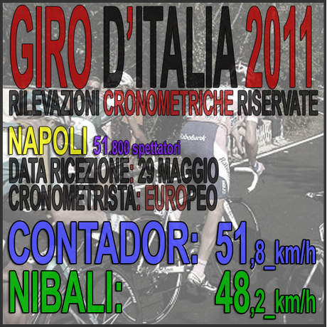 Giro d'Italia 2011 [NAPOLI/2]: CONTADOR +3,6