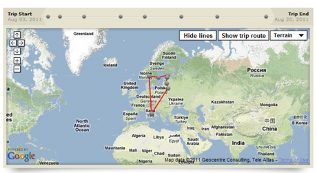 La mia mappa del viaggio tra le capitali europee del nord