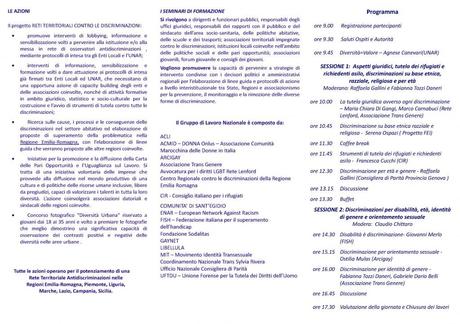 Seminario sulle diverse forme di discriminazione Genova