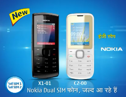 I Nokia X1-01 e C2-00 Dual Sim in arrivo in India