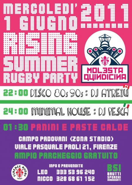 Rising Summer Rugby Party 2011