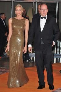 Alberto e Charlène al gala del Gran Prix de Monaco