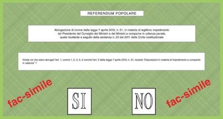 Ecco le schede per votare al referendum di domenica e lunedì prossimi