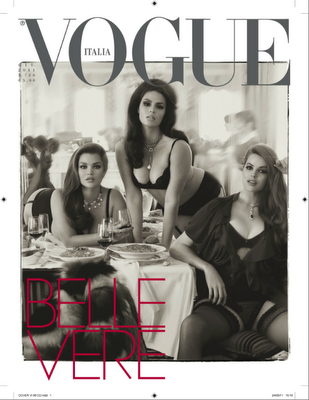 Curvy Girls on the Cover of the June Issue of Italian Vogue