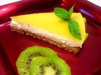 Annuncio e ricetta torta fredda allo yogurt gusto kiwi