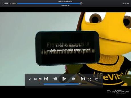 CineXPlayer supporta video 3D con speciali occhialini