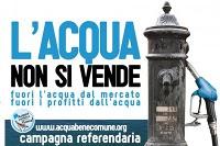 La privatizzazione dell'acqua e i referendum del 12-13 giugno 2011