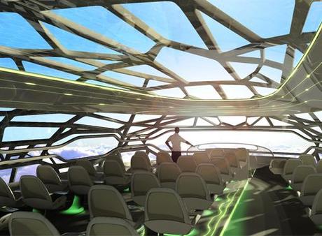 Airbus presenta l’aereo trasparente che volerà nel 2050. VIDEO