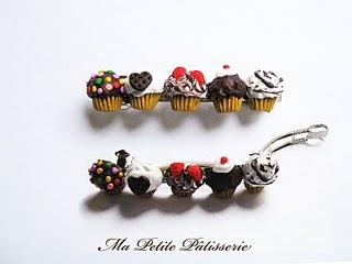 ordini clienti: vari bracciali, anelli, orecchini + nuova creazione: cupcakes' hairclip