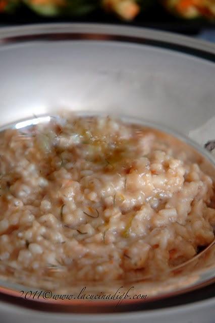 Quaglia con mele e Calvados: un risotto che sfrizzola il velopendulo.