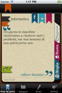Le citazioni dei tuoi autori preferiti con l'app iCitazioni che si aggiorna alla vers 1.2. Le citazioni dei tuoi autori preferiti con l'app iCitazioni che si aggiorna alla vers 1.2.
