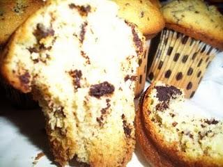 Muffin con gocce di cioccolato