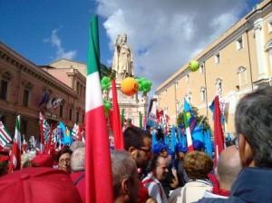 manifestazione regionale cgil cisl uil 