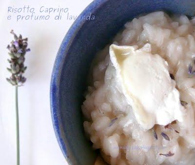 Risotto al Caprino fresco e fiori di Lavanda Risotto al Caprino fresco e fiori di Lavanda