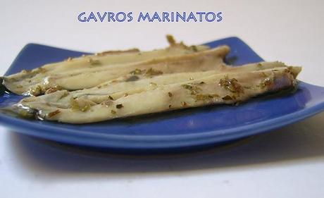 alici marinate (gavros marinatos)