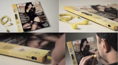 La rivista con l'audio dentro: Playboy. Adv unconventional La rivista con l'audio dentro: Playboy. Adv unconventional