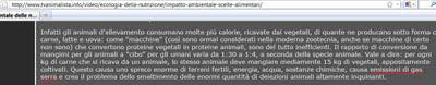 Due video animalisti - Una piccola digressione su alimentazione ed etica e sul negazionismo delle organizzazioni animaliste