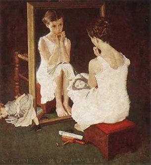 The girl in the mirror
