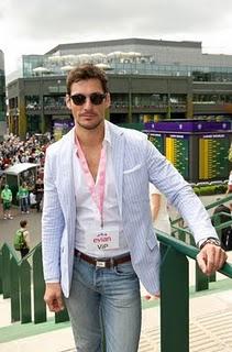 David Gandy Evian VIP Suite At Wimbledon David Gandy Evian VIP Suite At Wimbledon