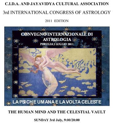 Perugia, 3 luglio 2011: III Congresso Internazionale di Astrologia