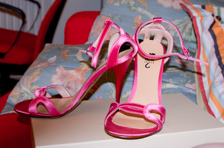 Shoeroom #26 B&H; Fuchsia Heeled Sandals *_*