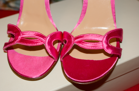 Shoeroom #26 B&H; Fuchsia Heeled Sandals *_*