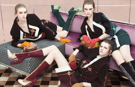 Intera Campagna Pubblicitaria PRADA A/I 2012 by Steven Meisel