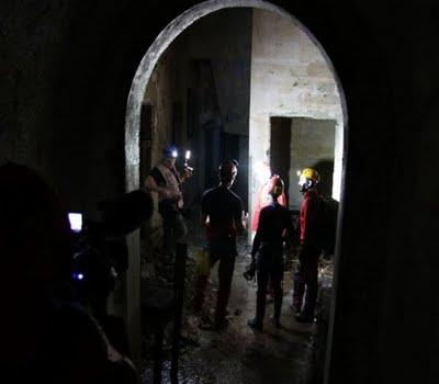 Cagliari - catacomba scoperta nei sotterranei.