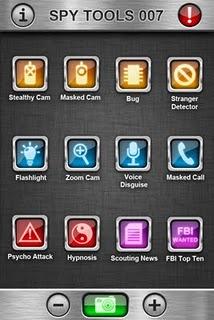 Un kit perfetto dei dispositivi da spionaggio nell'applicazione Spy Tools Un kit perfetto dei dispositivi da spionaggio nell'applicazione Spy Tools