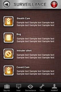 Un kit perfetto dei dispositivi da spionaggio nell'applicazione Spy Tools Un kit perfetto dei dispositivi da spionaggio nell'applicazione Spy Tools