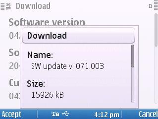 Firmware Nokia E5 V. 71.003