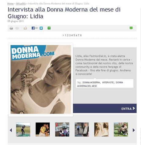 My interview for DONNA MODERNA