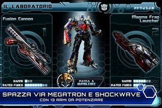 -GAME-TRANSFORMERS 3 per iPhone e iPad.