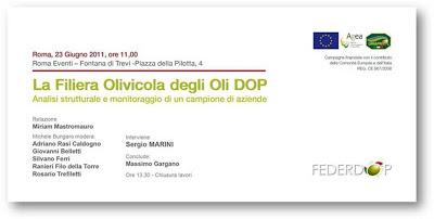 La filiera olivicola degli oli DOP, se ne discute in un convegno a Roma.
