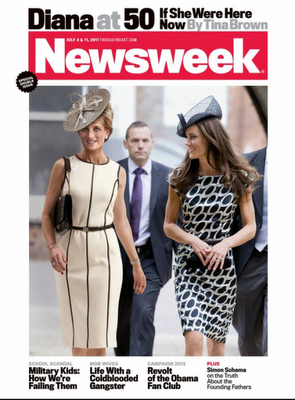 Lady D 50enne incontra la nuora Kate Middleton ma solo su Newsweek: è bufera