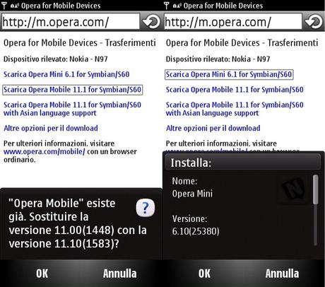[Update] Opera Mobile 11.1 e Opera Mini 6.1