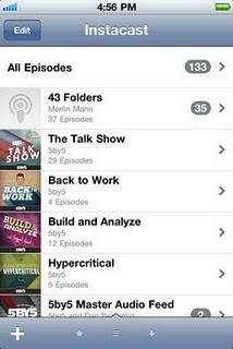 I podcast audio e video con l'app Instacast.