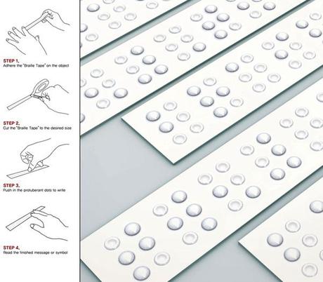 braille_tape2 BRAILLE TAPE: IL NASTRO ADESIVO PER NON VEDENTI